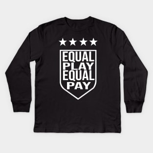 USWNT Equal Play Equal Pay Kids Long Sleeve T-Shirt